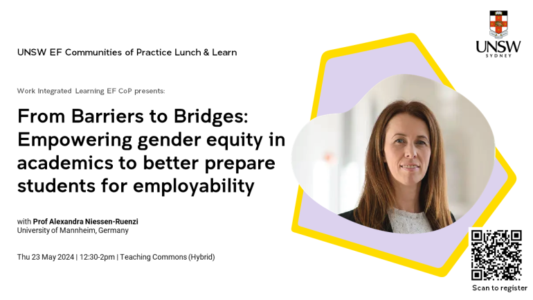 From Barriers to Bridges: Empowering gender equity in academics to better prepare students for employability