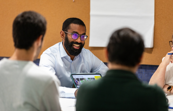 Teacher teaching workshop