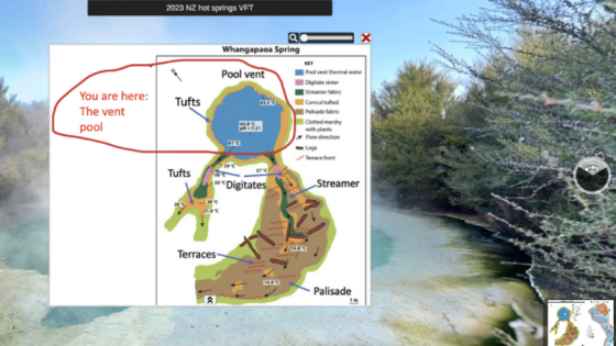 New Zealand hot springs Virtual Field Trip example