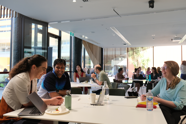 Academics attending a Lunch & Learn session