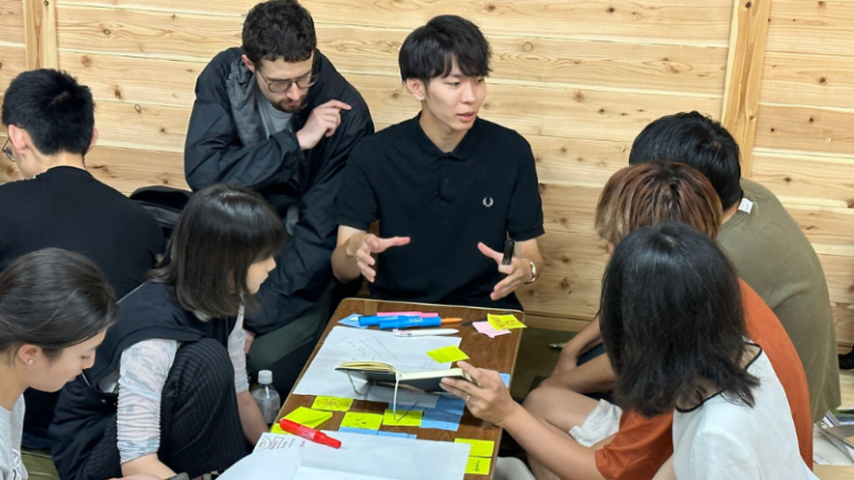 Students collaborating in Fukuoka Japan