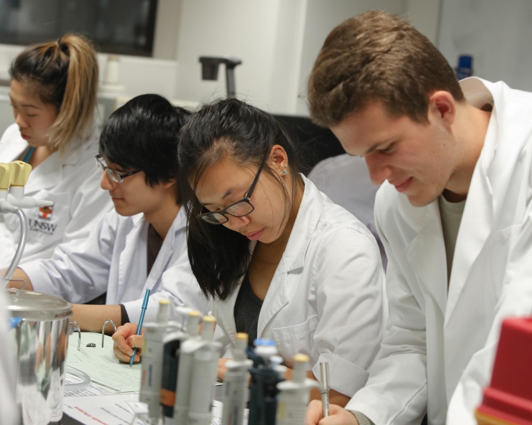 Students in a lab