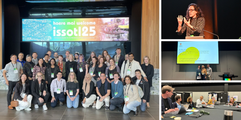 EF academics at the ISSOTL 2025 in Christchurch, New Zealand