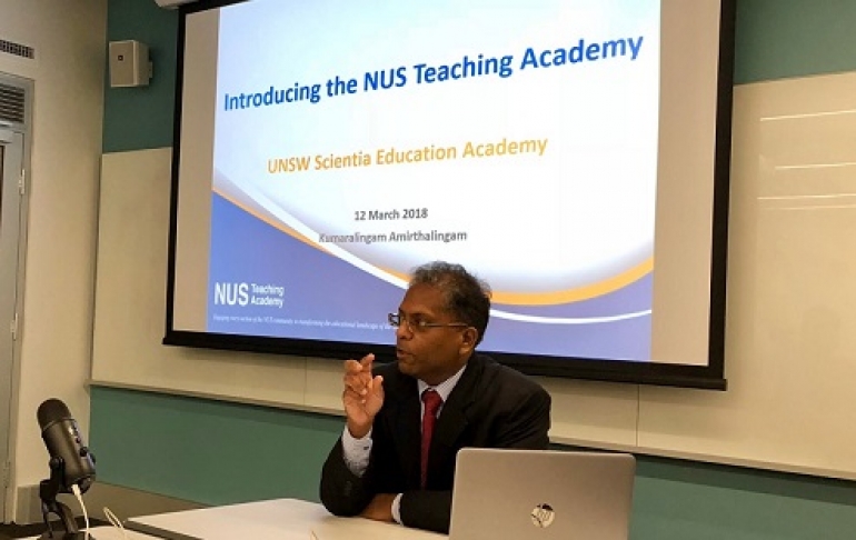 Kumar (Kumaralingam) Amirthalingam, Chair of the Teaching Academy, from the National University of Singapore (NUS)