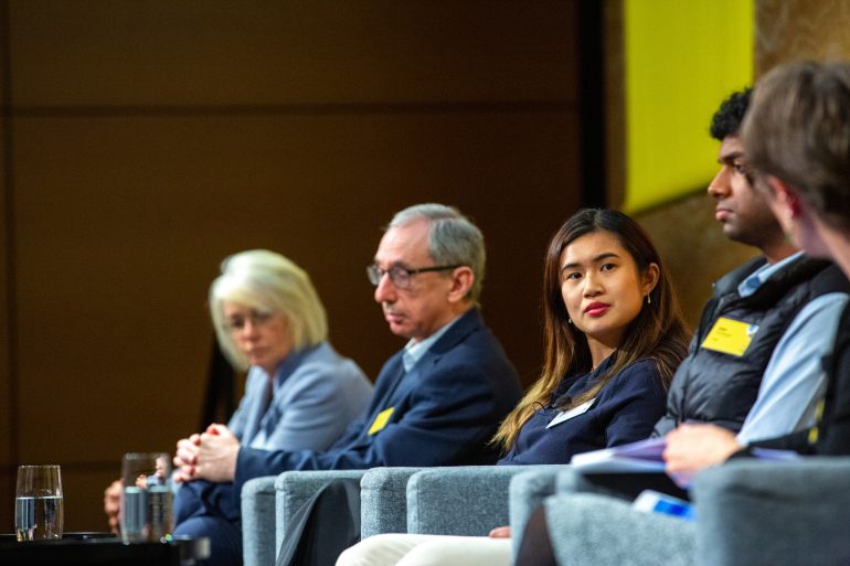 4 people on a panel
