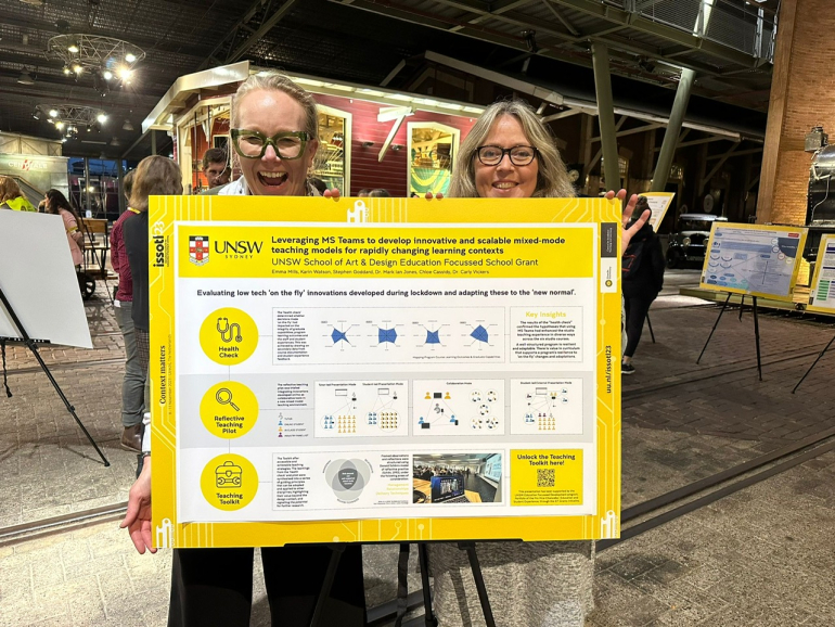 Academics smiling at ISSOTL23