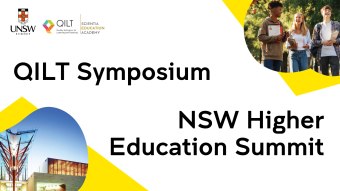 QILT Symposium and NSW HE Summit banner collaboration image