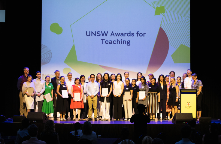 Award winners on stage