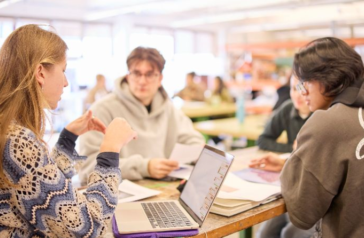Students collaborating