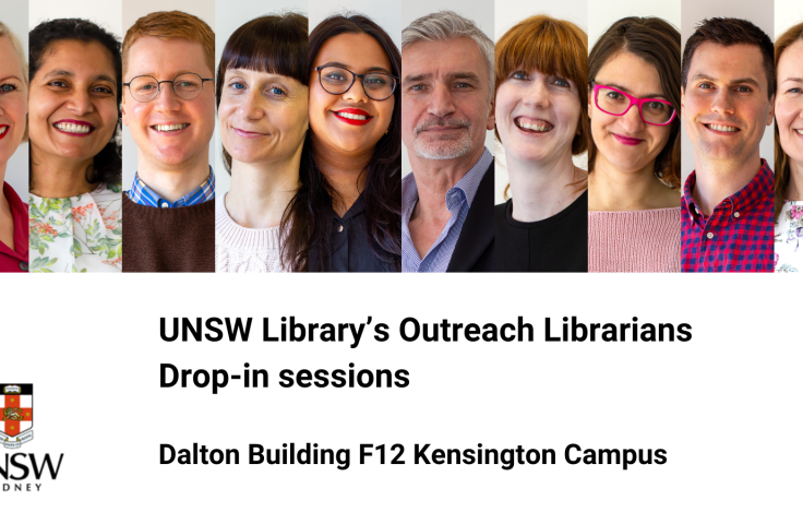 Faces of outreach libraians at UNSW