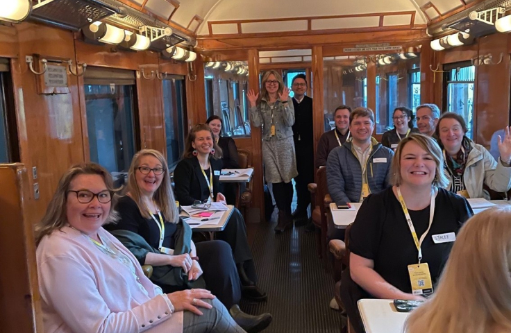 TLI group workshopping on train ISSOTL 2023