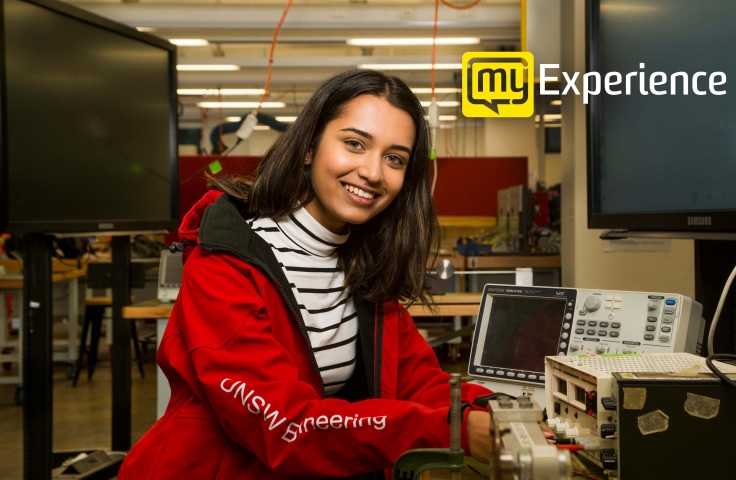 myExperience promotion photo of student