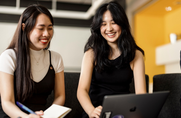 UNSW Business School women students on campus