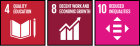 SDGs 4,8,10